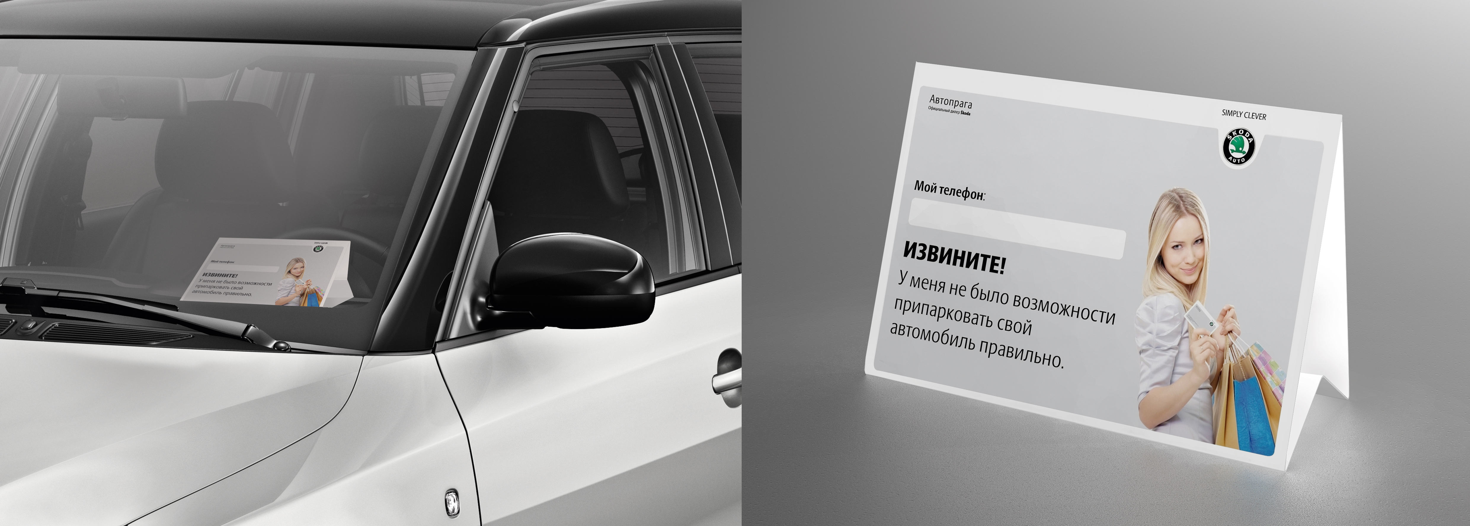 Домик на торпедо автомобиля