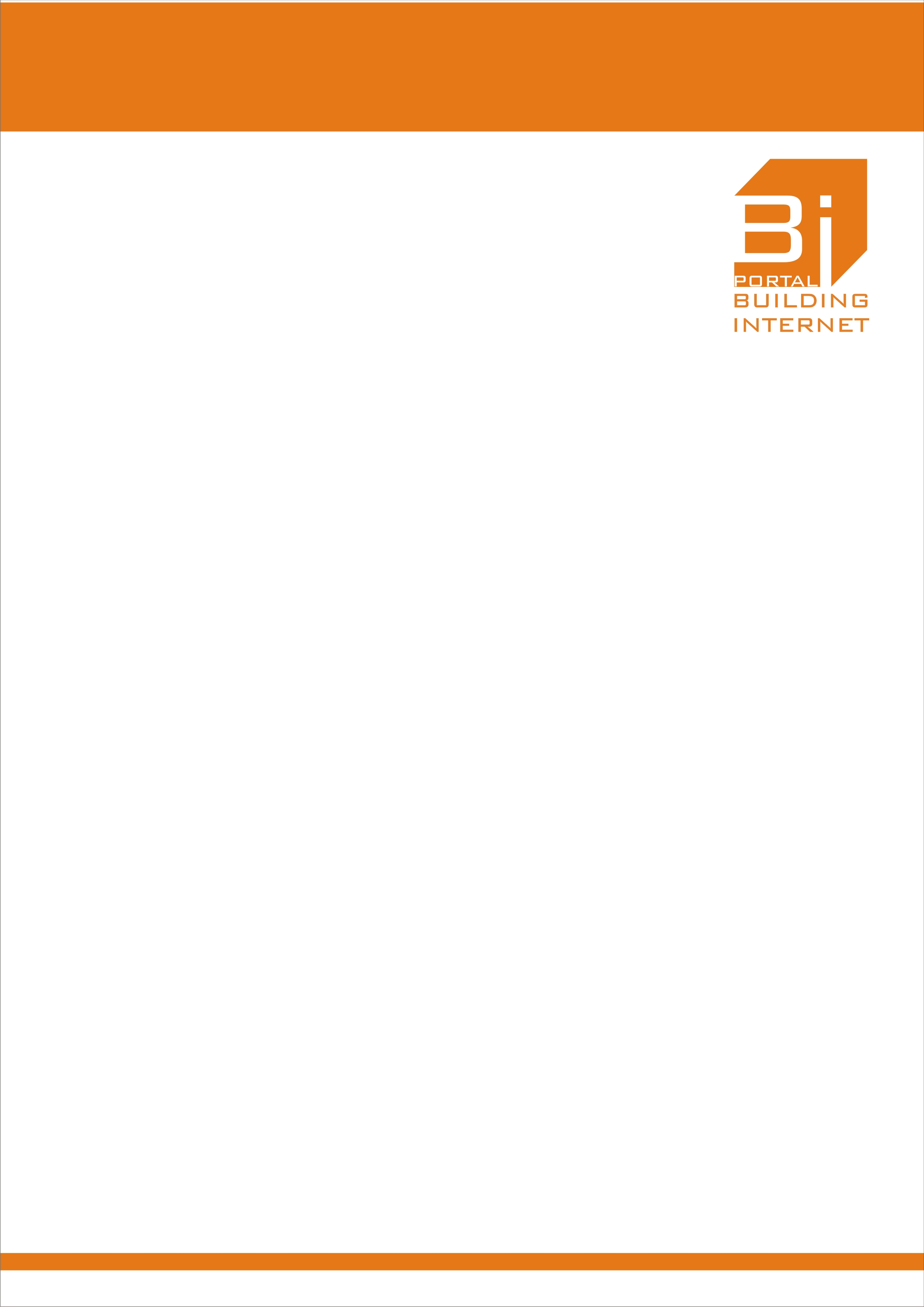 Бланк строительного интернет портала "Бипорт"