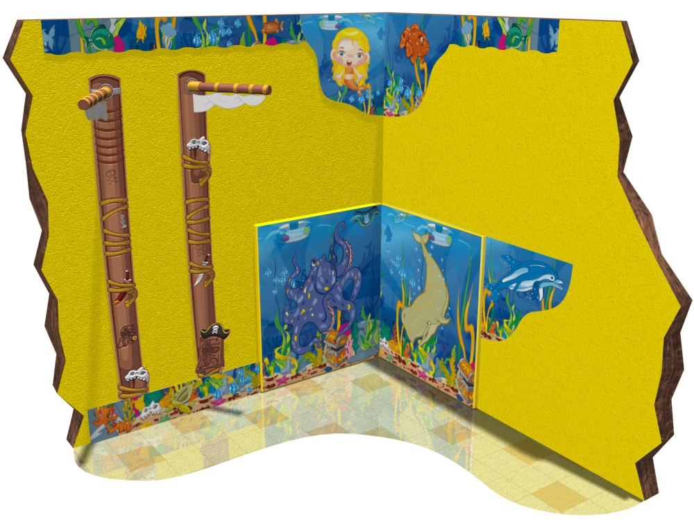 Оформление детской игровой среды в тематике "Океан"