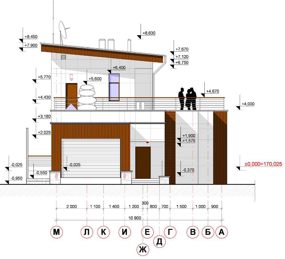 частный жилой дом "дом на столбах"