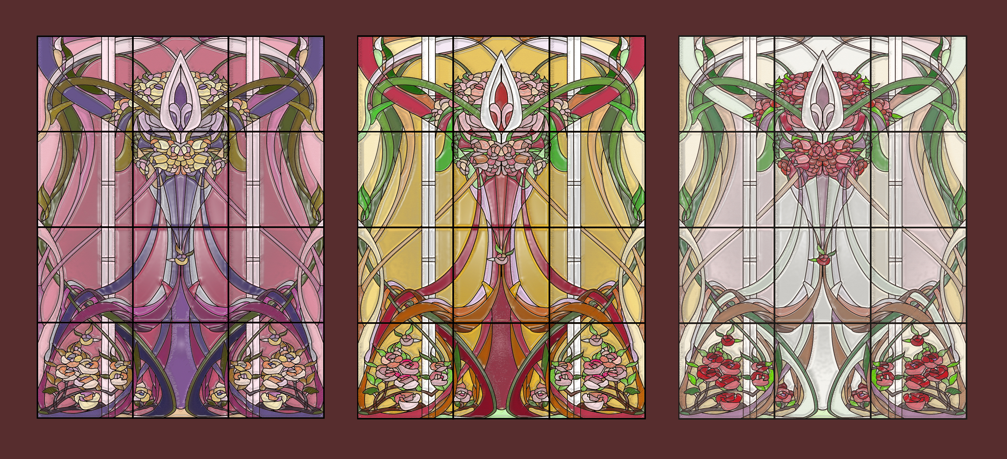 проект витража. тиффани.