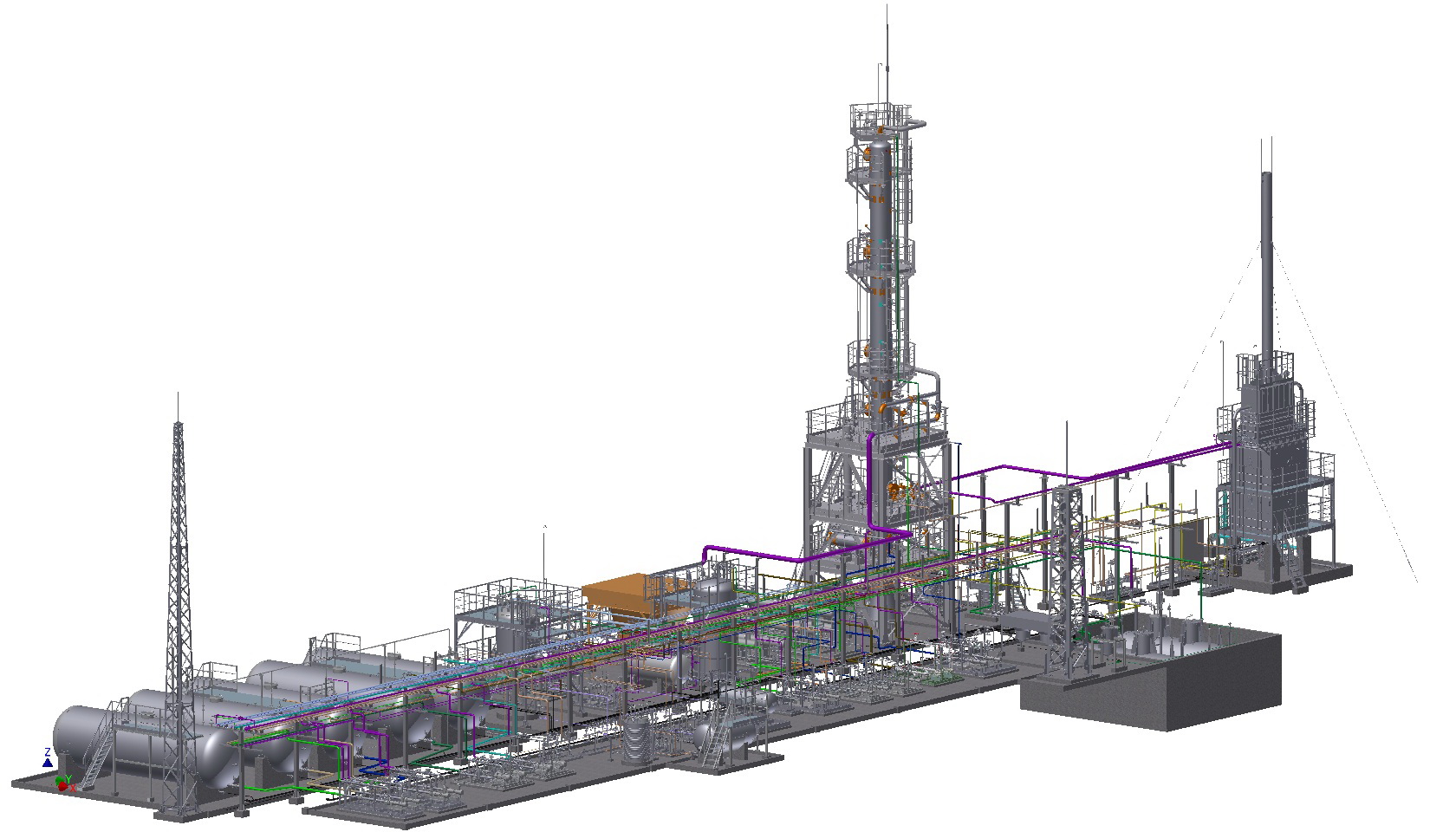 Установка переработки нефти