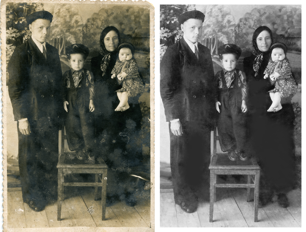 Ретушь старого фото