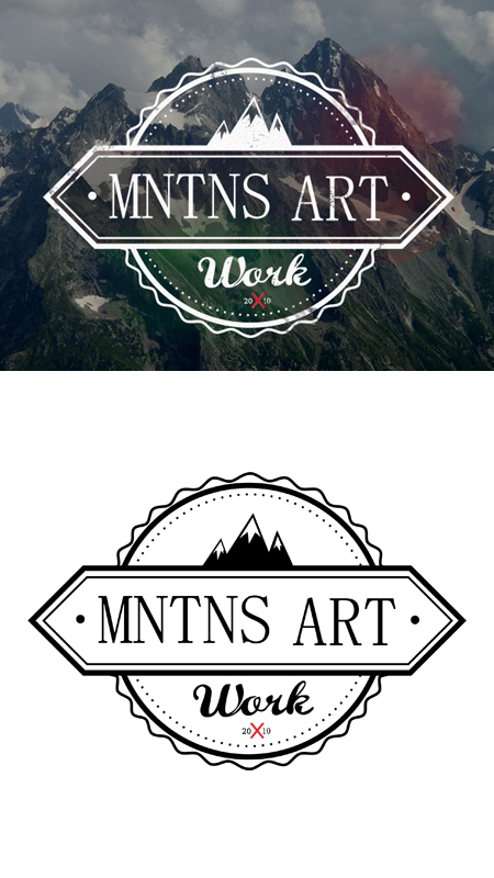 Логотип для проекта MNTNS Art Work