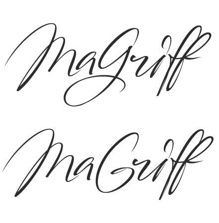 Надпись "MaGriff"