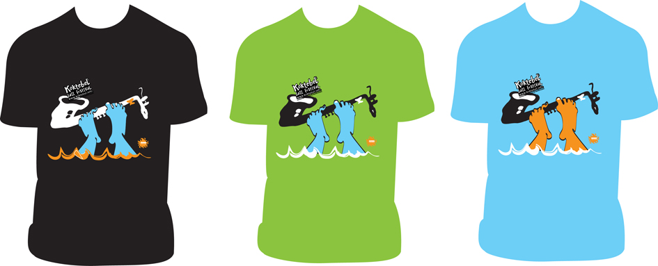 Принт на футболке для коктебель Джаз Фестиваля 2011