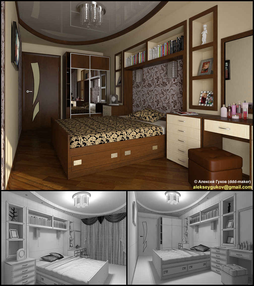 Спальня визуализация 5