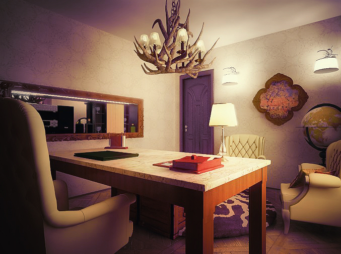 Коттедж в поселке Ривер Клаб. Кабинет