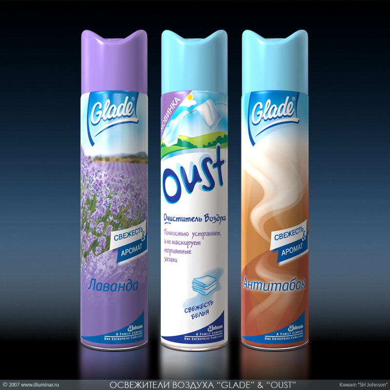 Освежители воздуха Glade &amp; Oust