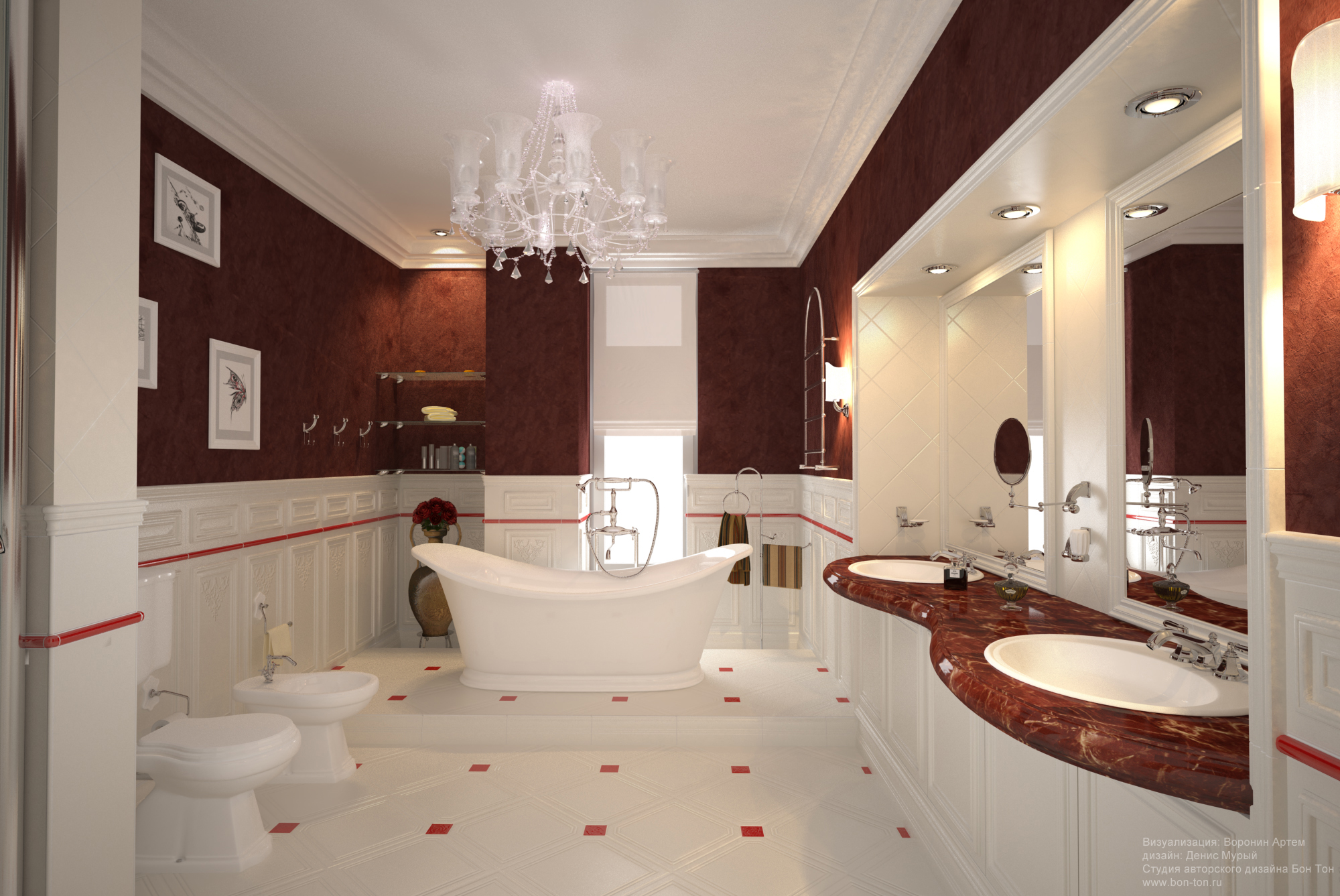 Визуализация ванной комнаты