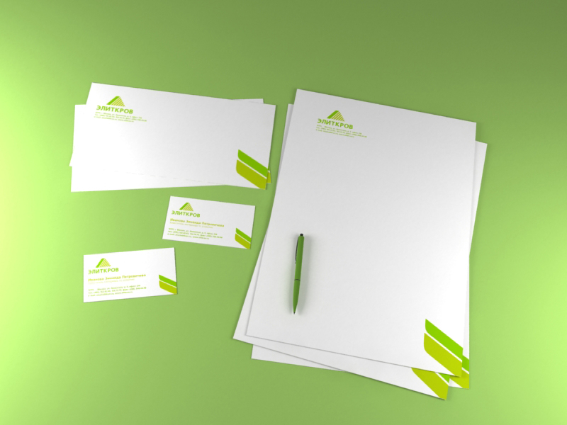 Фирменная стиль "ЭлитКров"