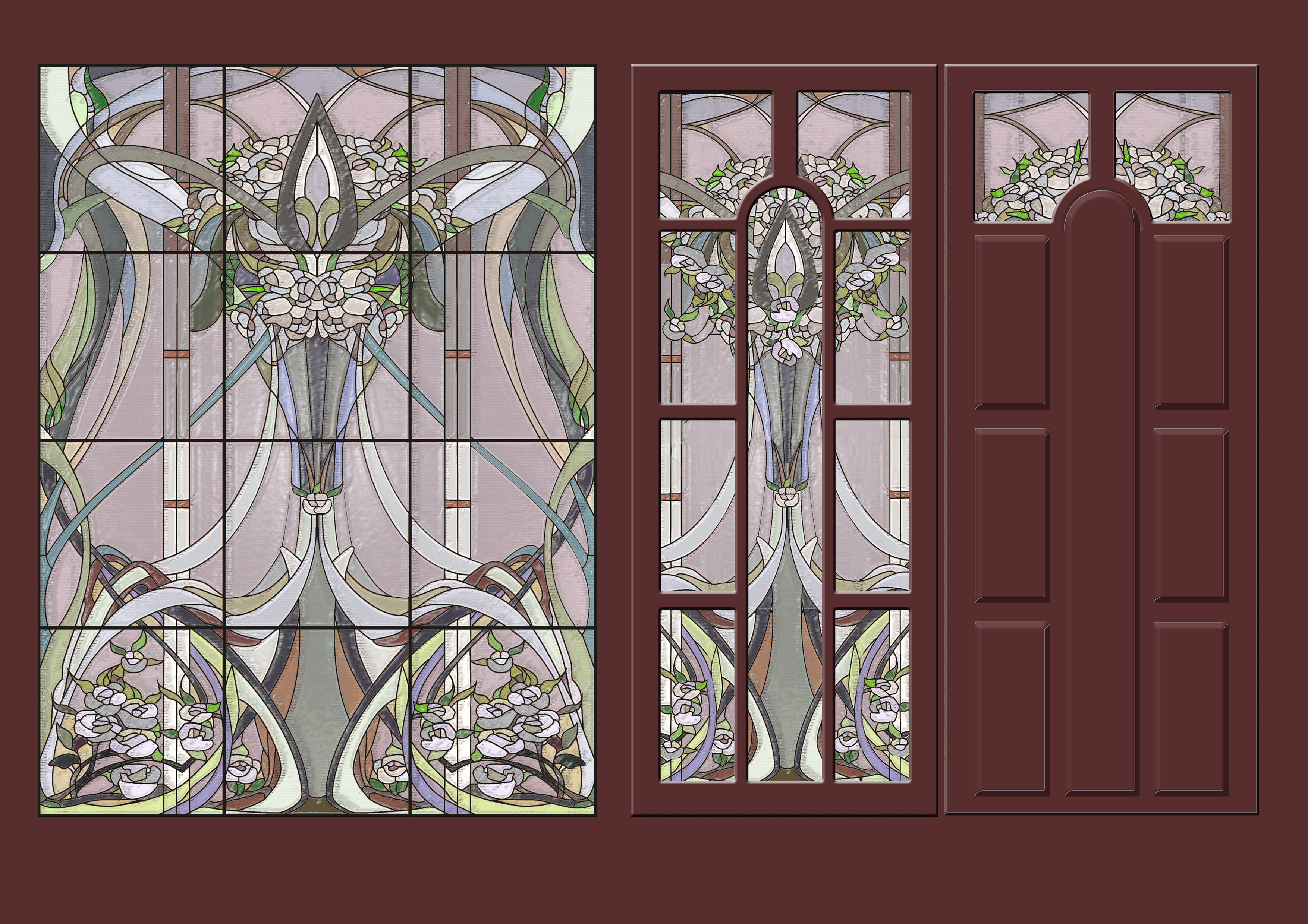 проект витража. тиффани.