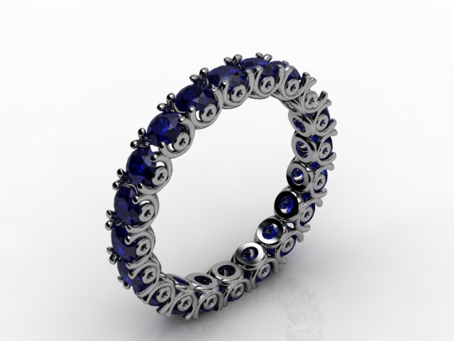 Кольцо с сапфирами