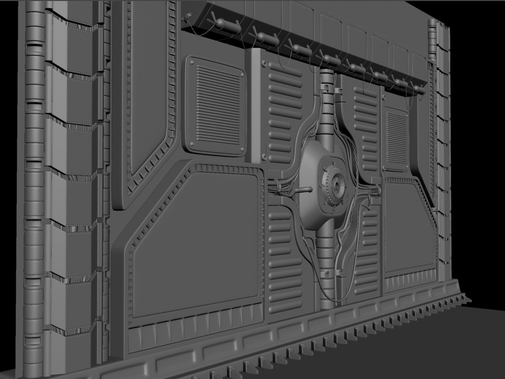 Стена урбан-хайтек 2