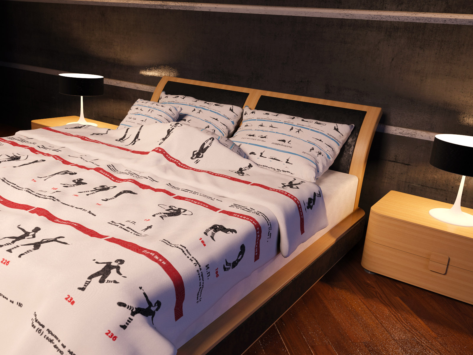 Визуализация постельного белья