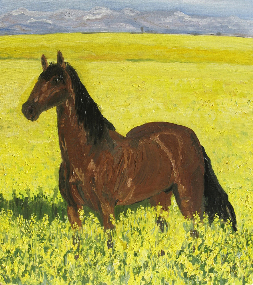 Шоколадный в поле