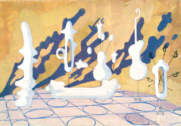 Эскиз декорации для спектакля Мольера "Мещанин во дворянстве&quot