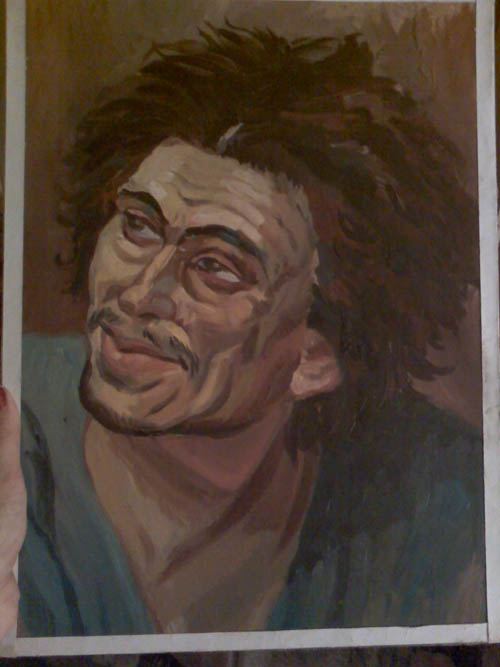 Копия этюда "Голова раба"