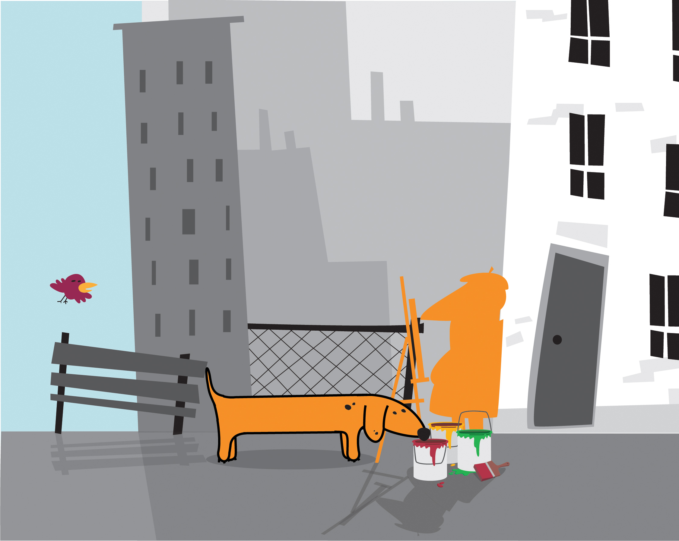 раскадровка ролика "Собачий талант"