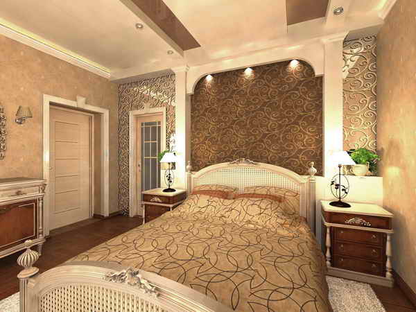 Дизайн-проект жилого дома (спальня)