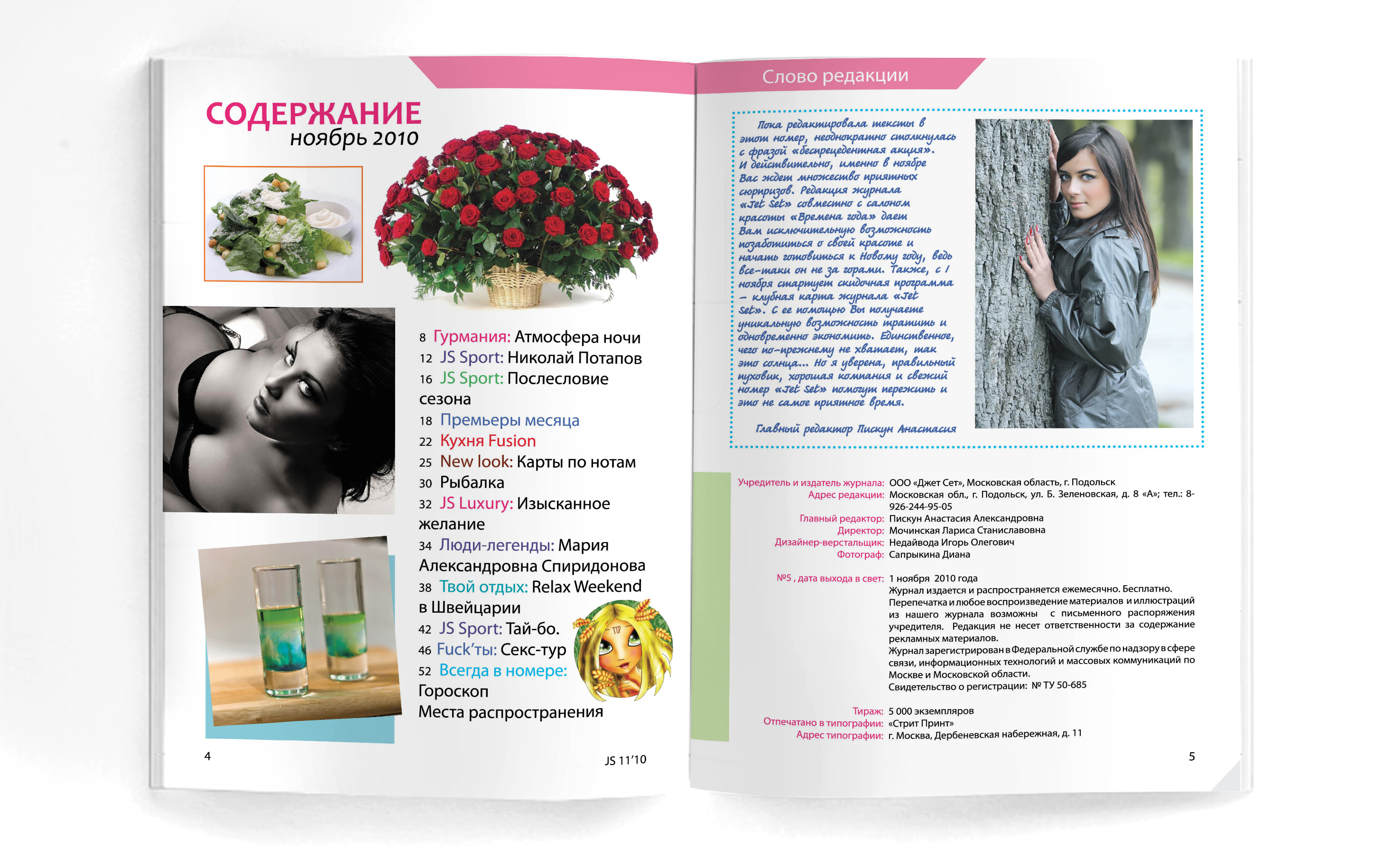 верстка разворота