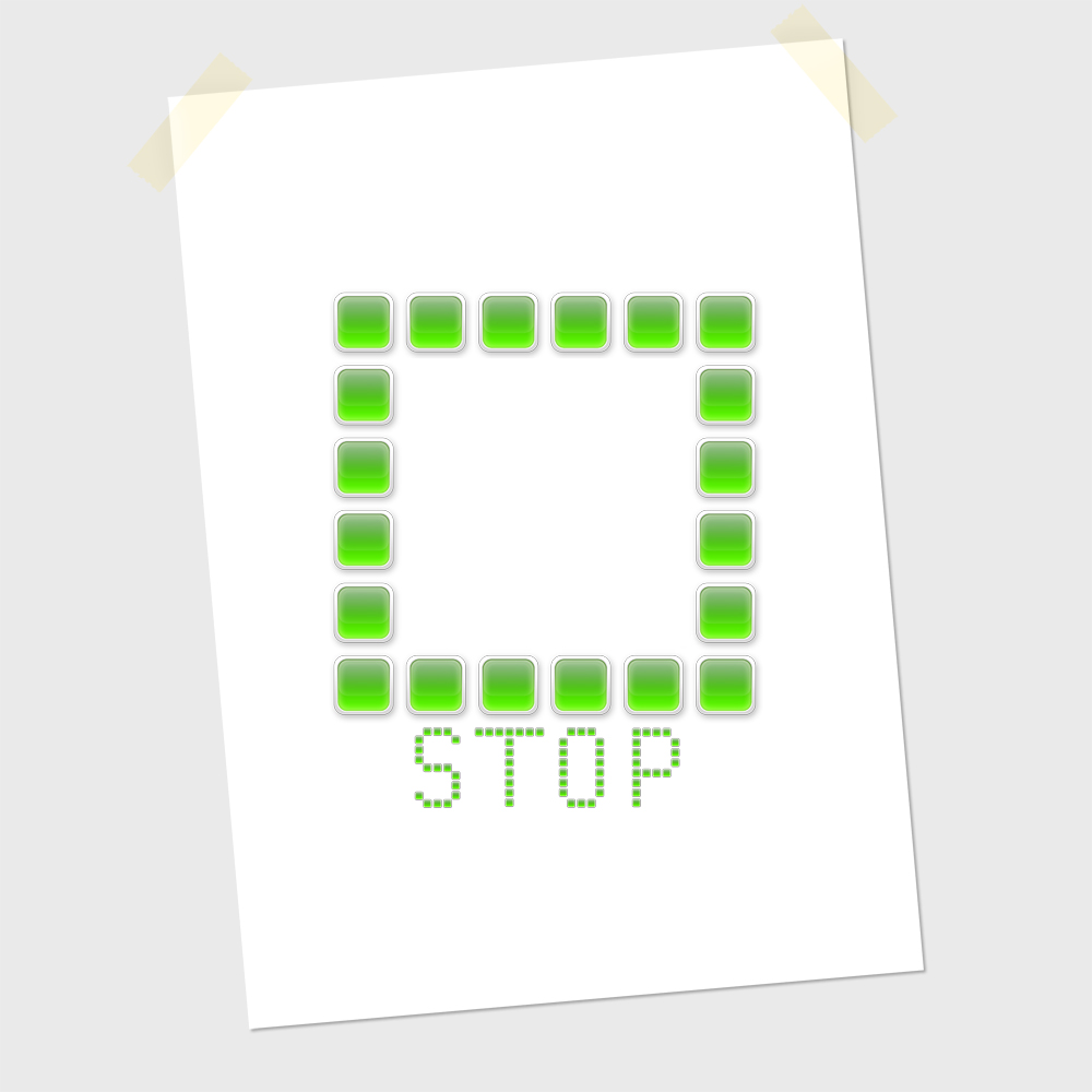 Логотип StopIgra. Вариант №9