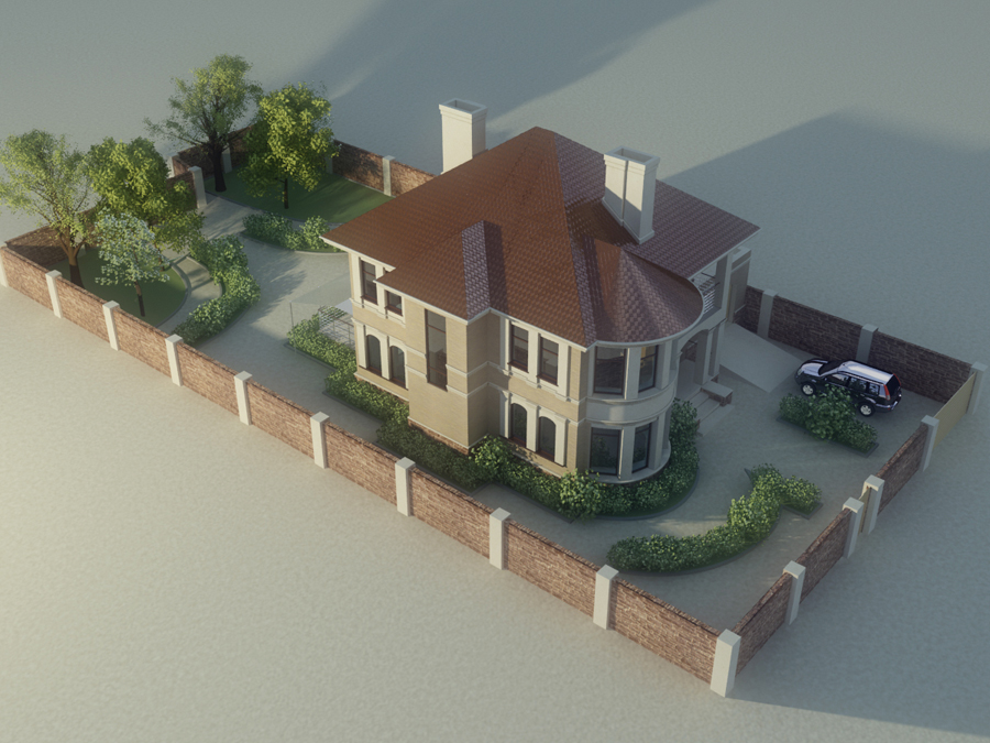 визуализация экстерьера