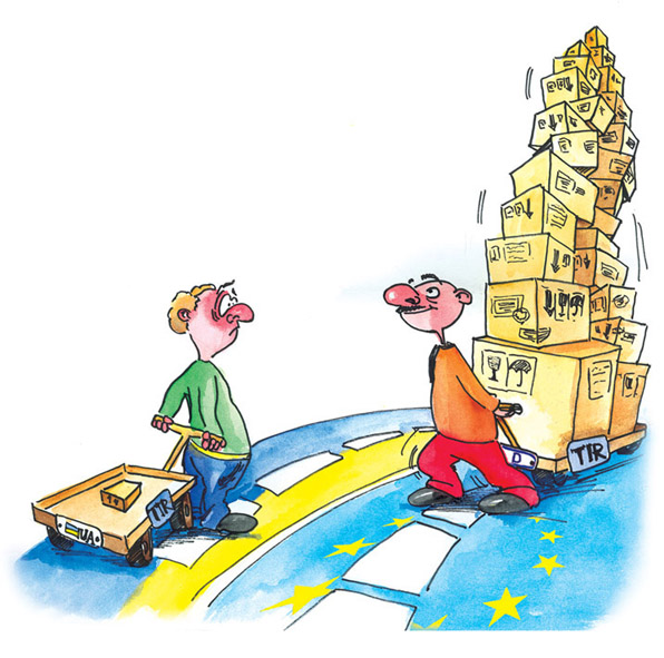 Иллюстрация для журнала "Дальнобой"