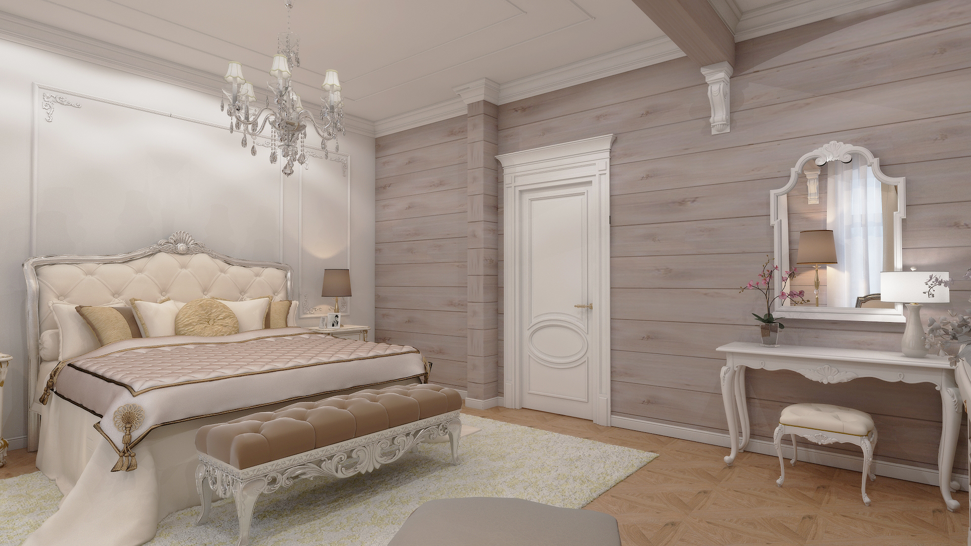 Спальня.Дом в Комарово.