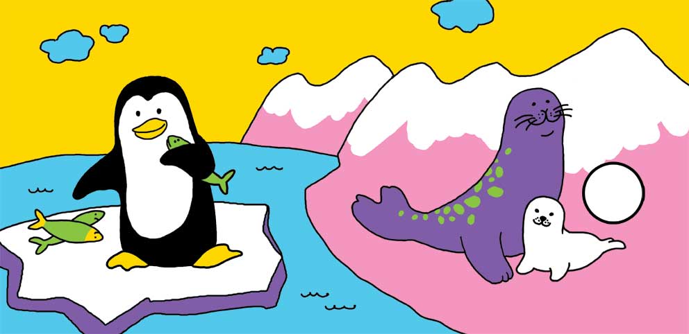 пингвин и морские котики
