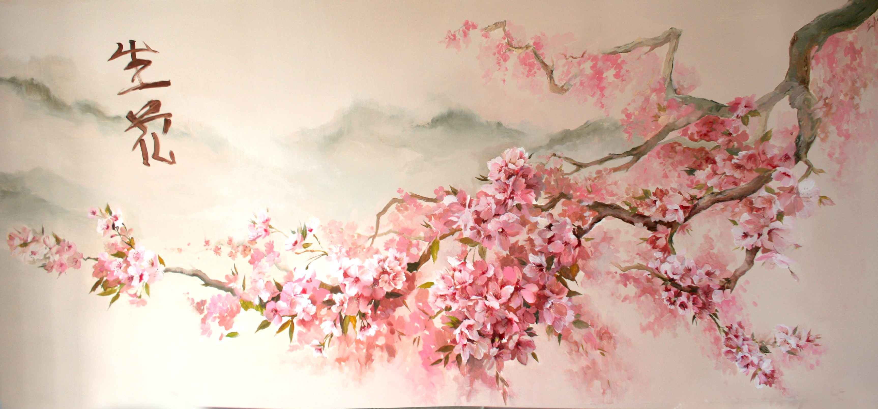 роспись стены в частной квартире