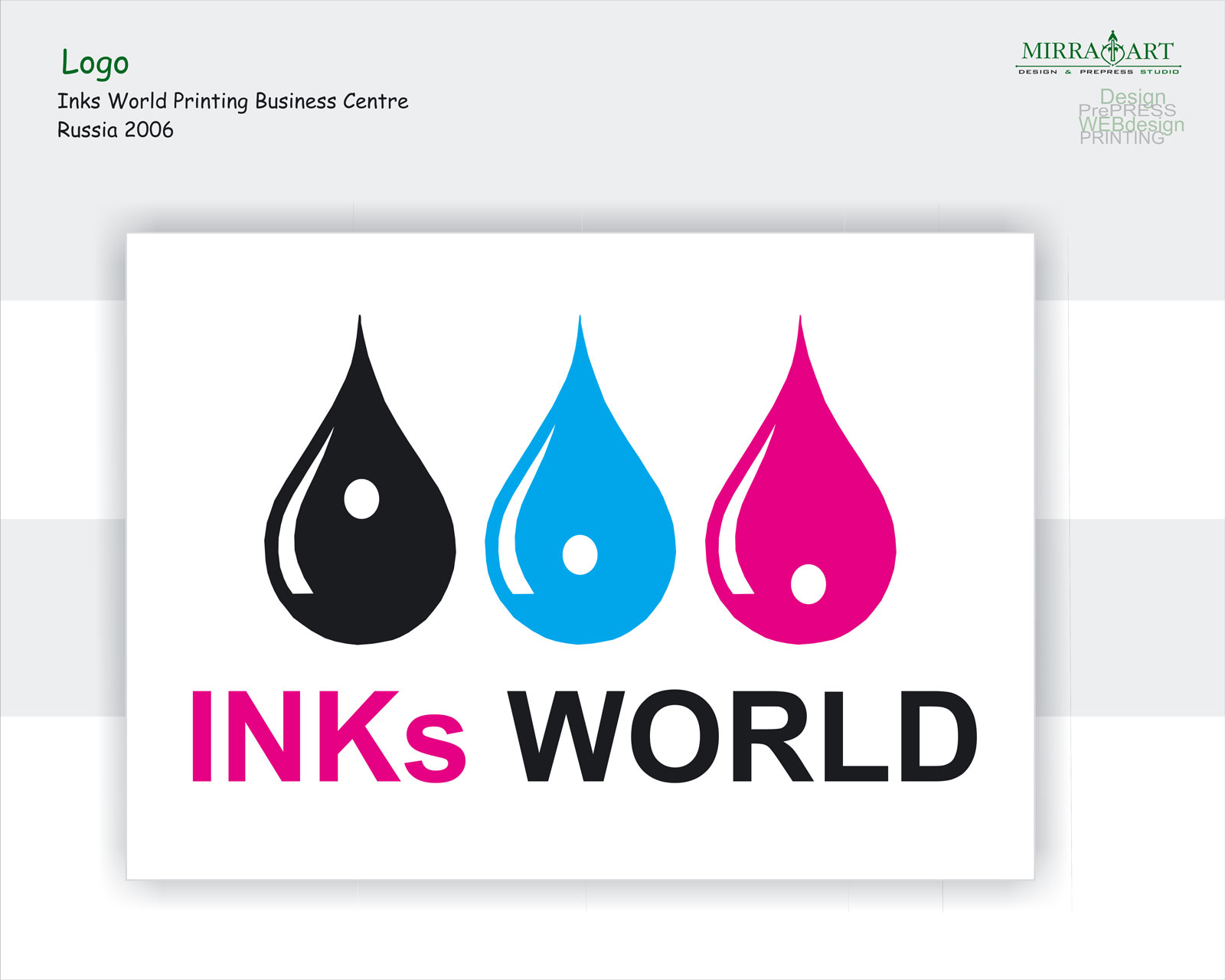 Логотип для магазина Мир Красок