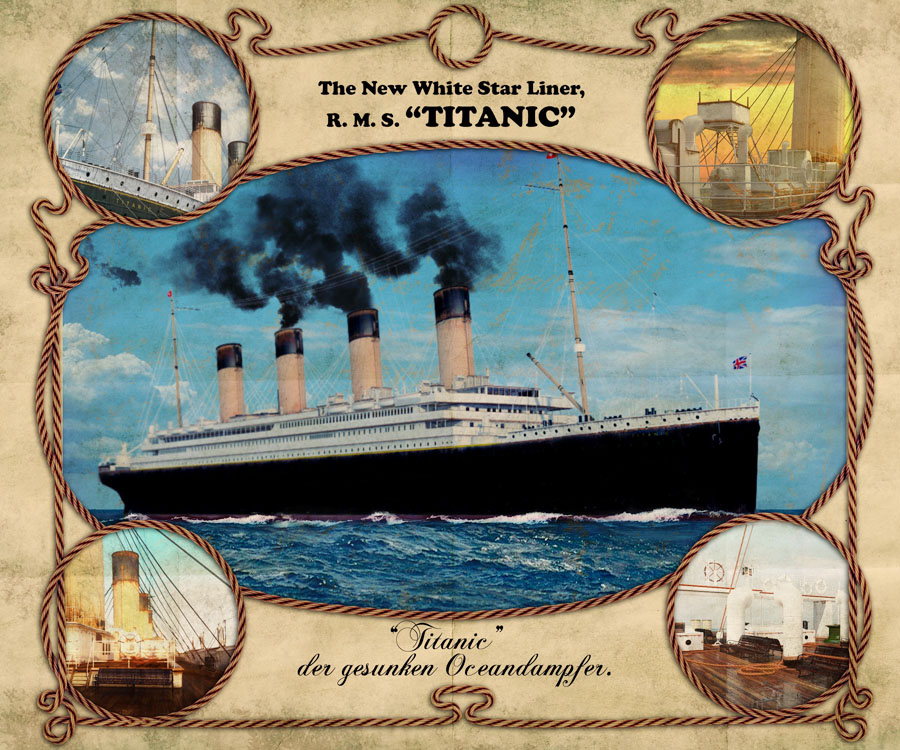 Design of copy of ship "Titanic" in 3D MAX