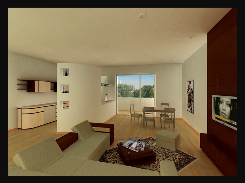 Интерьер квартиры. Гостинная