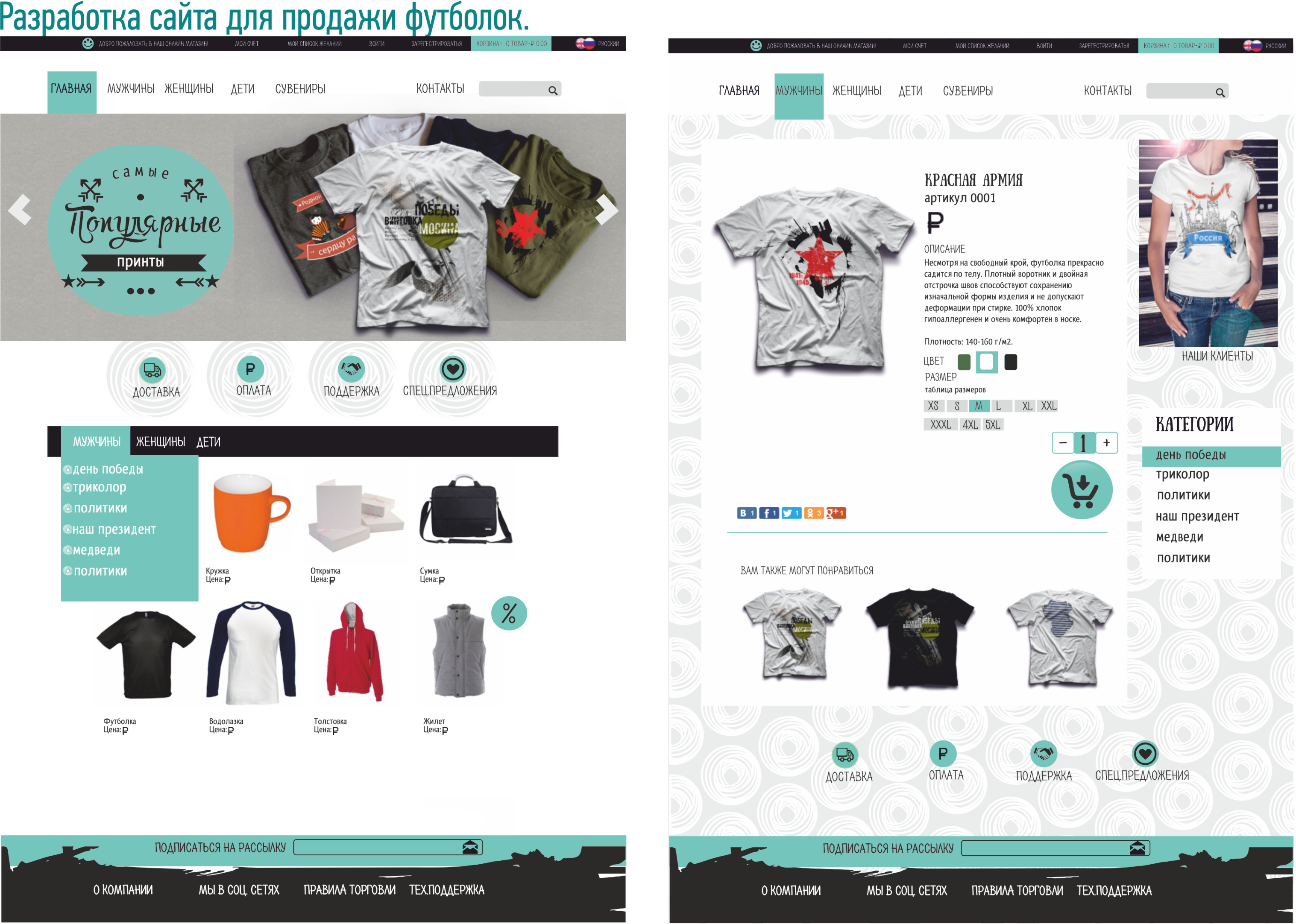 Сайт по продаже патриотической продукции