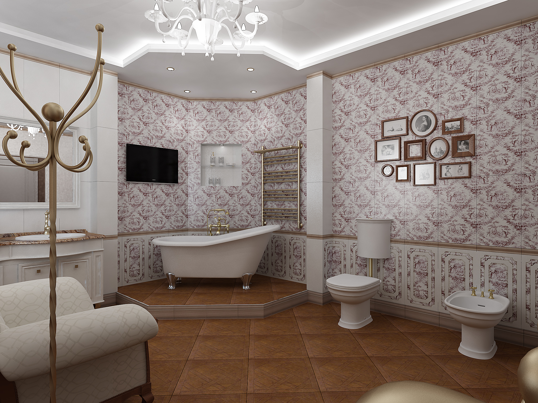 частный дом  мастер ванна