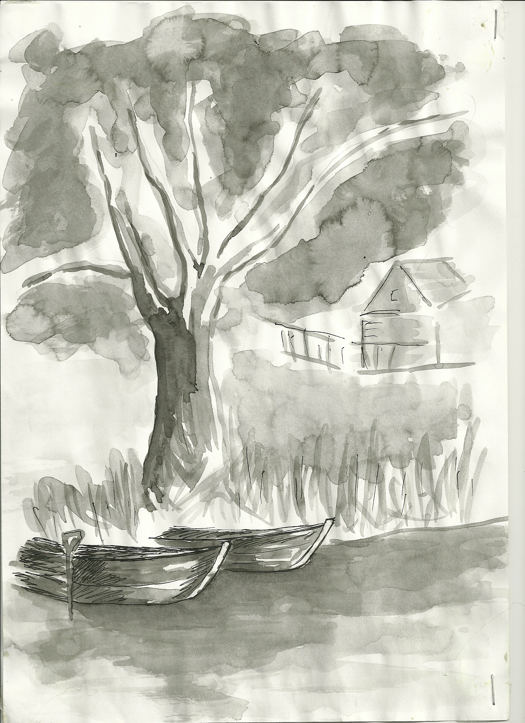 лодки у озера