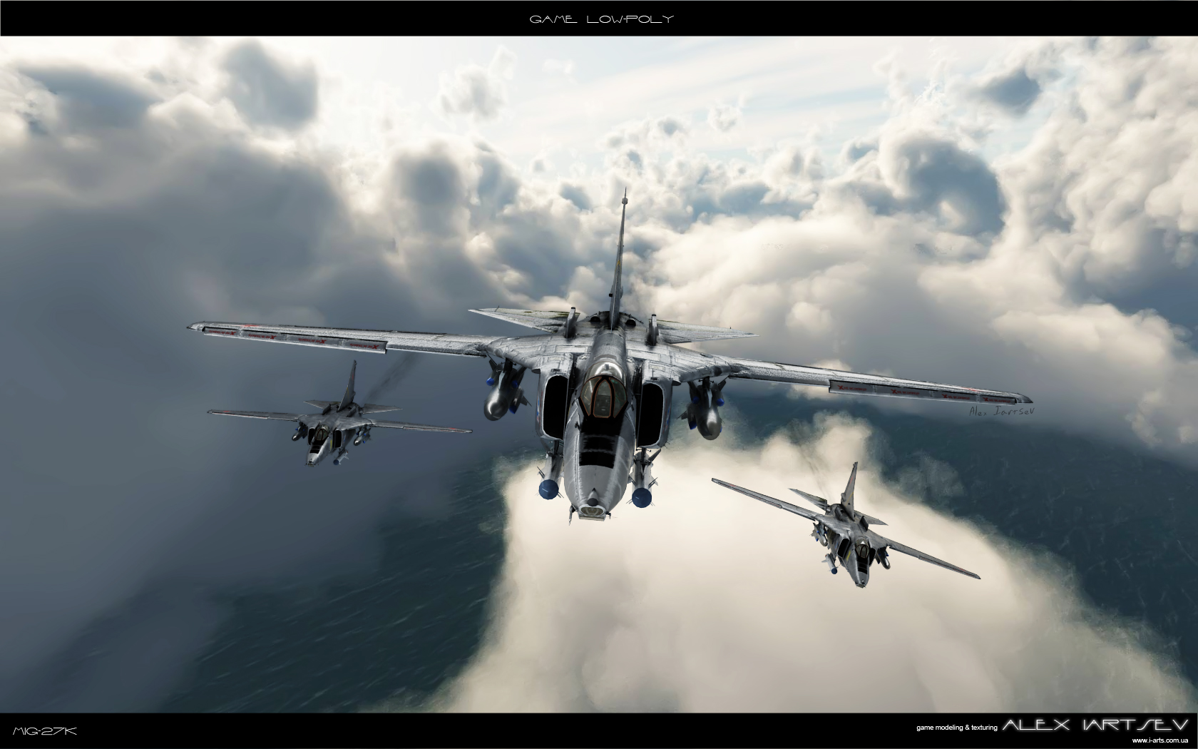 Low-Poly модель МиГ-27