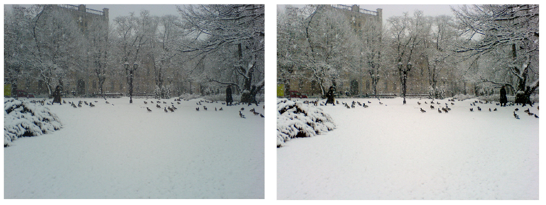 центр в снегу... (рига)