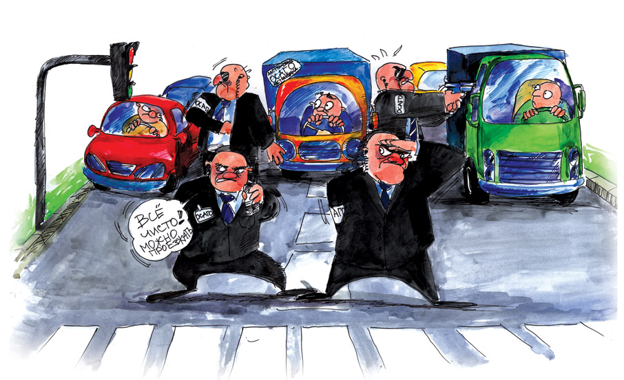 Иллюстрация для журнала "Дальнобой"