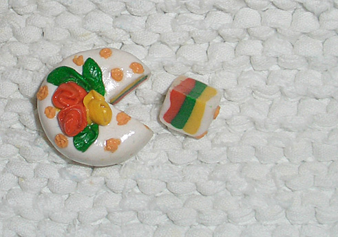 Тортик из полимернойй глины