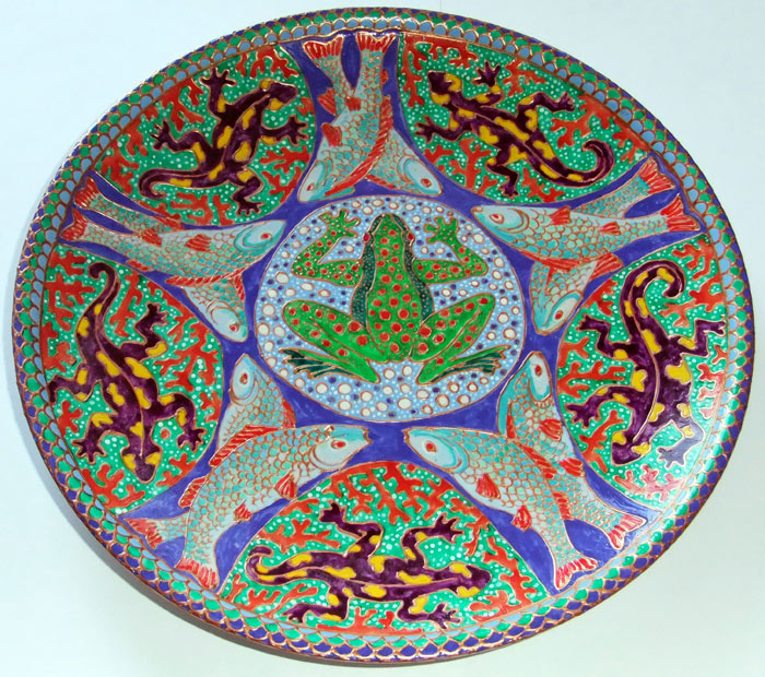 Настенные декоративные тарелки. Авторская надглазурная роспись.