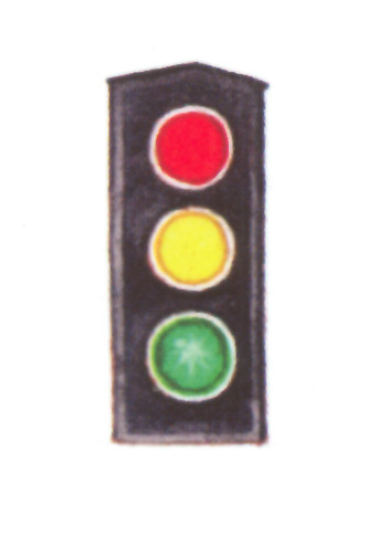 акварель "светофор"