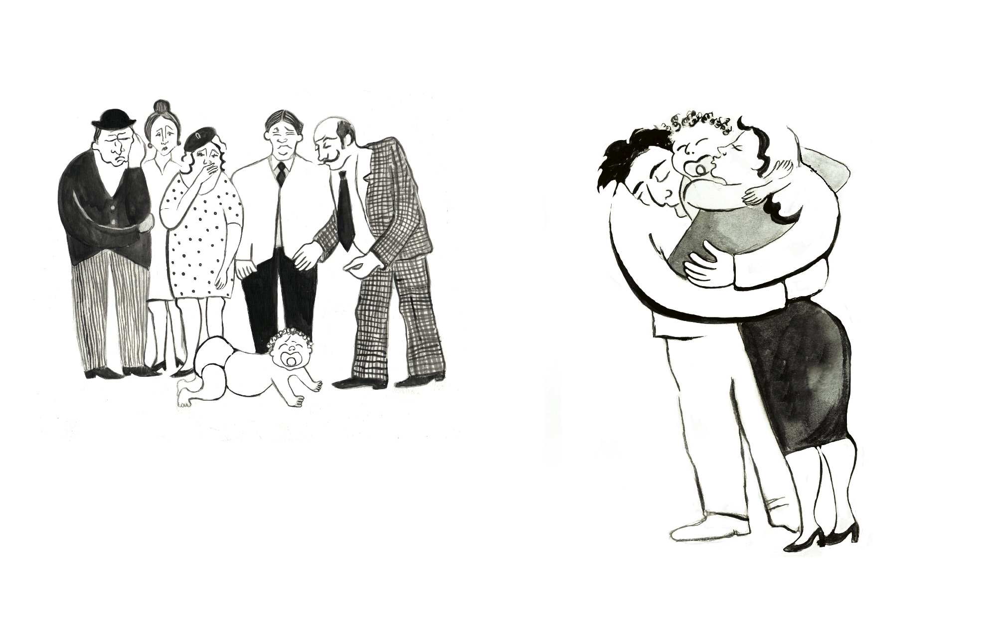 Иллюстрации к рассказу Сергея Довлатова "иностранка"