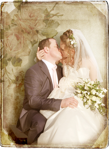 свадебное фото для альбома