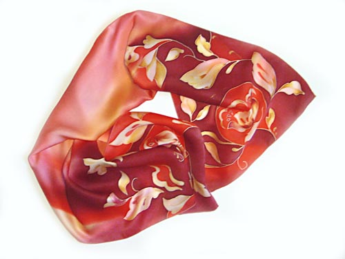 Шарф "Золотой лотос"