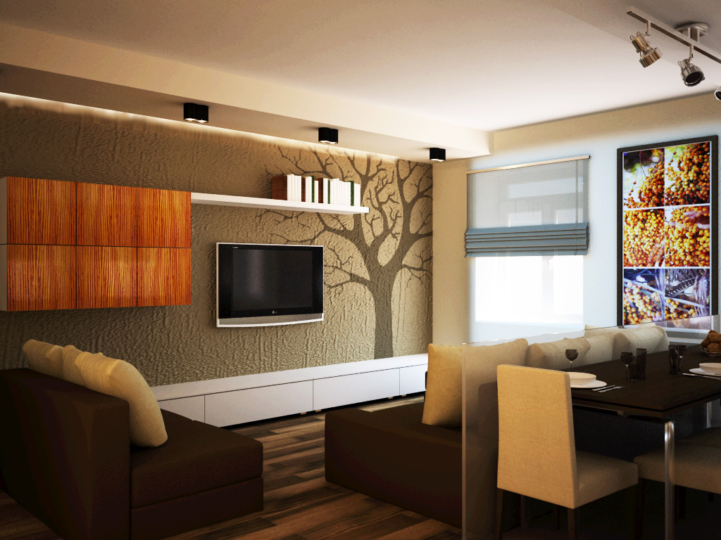 Гостиная. Проект 140 кв.м.