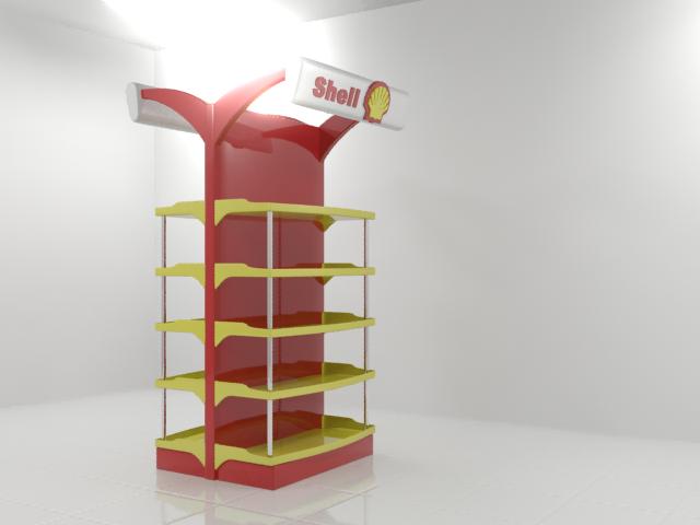 стойка в супермаркет