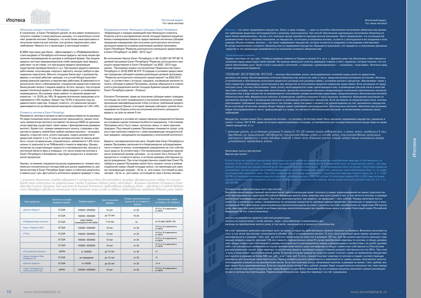 буклет для банка