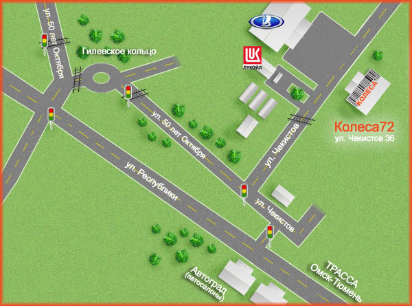 Отрисовка карты проезда